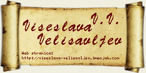 Višeslava Velisavljev vizit kartica